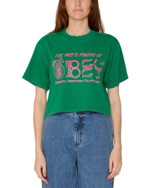 MYSTIC POWERS OF OBEY WEEKEND CROP T-SHIRT